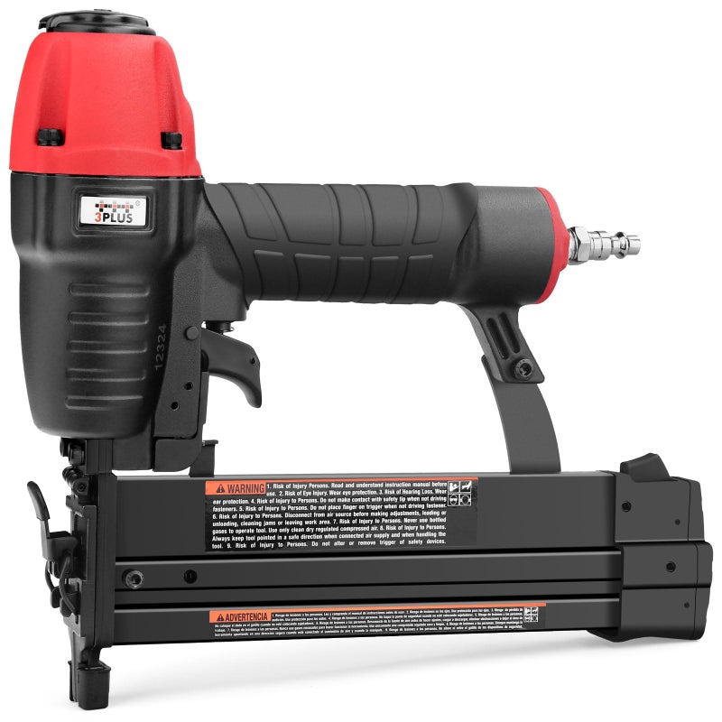 3PLUS HF509040SP 18 Gauge 2" Brad Nailer and 1/4-Inch Narrow Crown Stapler 2 in 1 - Image 1
